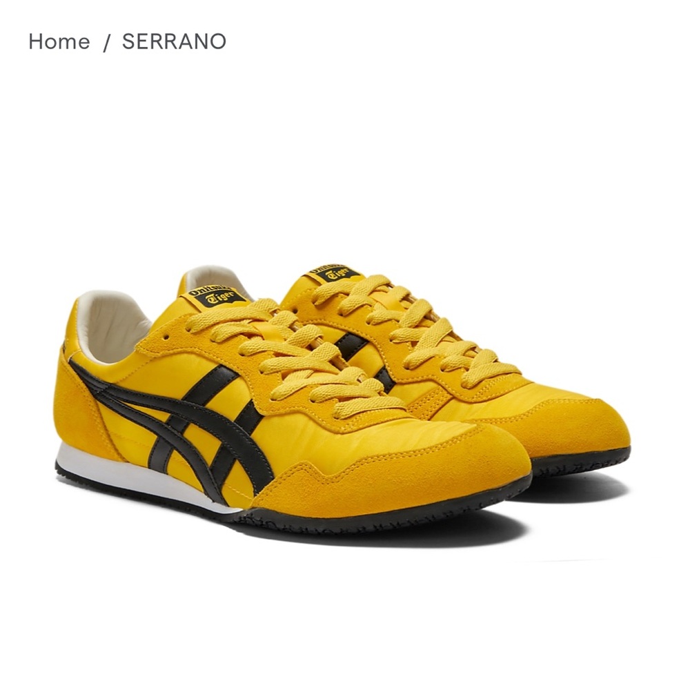 Sold! NWT Onitsuka Tiger by Asics Yellow and Black Serrano Sneakers